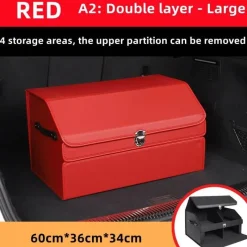 Wild u0026 Free Gear Autozubehör|Automobilindustrie-Kofferraum-Organizer aus Leder – Aufbewahrungsbox mit großem Fassungsvermögen