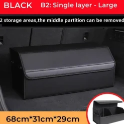 Wild u0026 Free Gear Autozubehör|Automobilindustrie-Kofferraum-Organizer aus Leder – Aufbewahrungsbox mit großem Fassungsvermögen