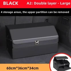 Wild u0026 Free Gear Autozubehör|Automobilindustrie-Kofferraum-Organizer aus Leder – Aufbewahrungsbox mit großem Fassungsvermögen