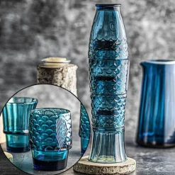 Feast Essentials Küche & Esszimmer-Koi Stapelgläser-Set – 4-teilige Trinkgeschirr-Kollektion