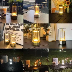 Bright Accents Beleuchtung-Kompakte LED Camping Tischlampe - Tragbares Außenlicht