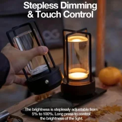 Bright Accents Beleuchtung-Kompakte LED Camping Tischlampe - Tragbares Außenlicht