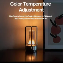 Bright Accents Beleuchtung-Kompakte LED Camping Tischlampe - Tragbares Außenlicht