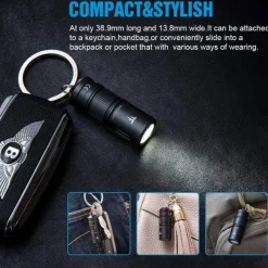 Gear Up u0026 Go Camping-Werkzeuge|Outdoor-Gadgets-Kompakte wiederaufladbare LED-Taschenlampe – superhelle Taschenlampe