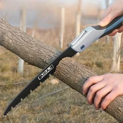 The Outdoor Vault Camping-Werkzeuge|Outdoor-Artikel-Kompakte, zusammenklappbare Handsäge – tragbares Camping-Holzbearbeitungswerkzeug
