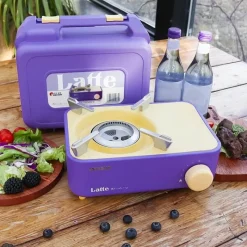 The Decor Haven Camping-Werkzeuge|Camping Im Freien-Kompakter Campingkocher mit einem Brenner – Tragbares Kochzubehör für den Außenbereich