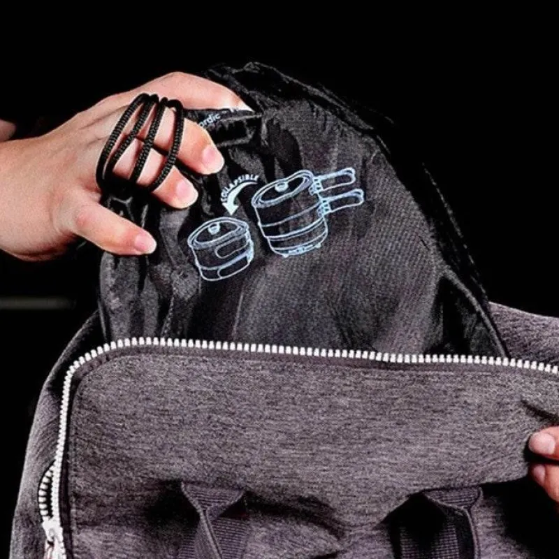 The Decor Haven Camping-Werkzeuge|Camping Im Freien-Kompakter elektrischer Reisekocher – Tragbarer Kochtopf