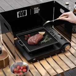 The Culinary Kit Camping-Werkzeuge|Camping Im Freien-Kompakter tragbarer Gaskocher – Leichte Camping-Kochausrüstung