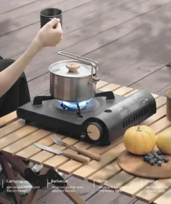 The Culinary Kit Camping-Werkzeuge|Camping Im Freien-Kompakter tragbarer Gaskocher – Leichte Camping-Kochausrüstung