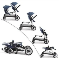 Kinder The Decor Haven Kinderwagen & Zubehör-Kompakter Zwillingskinderwagen – Stilvolles, leichtes Design