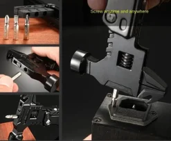 The Decor Haven Camping Im Freien|Outdoor & Garten-Kompaktes Outdoor-Werkzeug – Hochwertiges Hilfswerkzeug aus Edelstahl