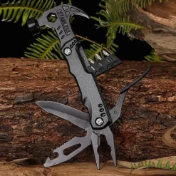 The Decor Haven Camping Im Freien|Outdoor & Garten-Kompaktes Outdoor-Werkzeug – Hochwertiges Hilfswerkzeug aus Edelstahl