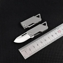 The Outdoor Vault Camping-Werkzeuge|Camping Im Freien-Kompaktes Survivalmesser aus Edelstahl – faltbares Mini-Tool