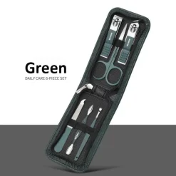 PureGlow Männerpflege|Frauenpflege-Kompaktes tragbares Maniküre-Set – Reise-Nagelpflegeset