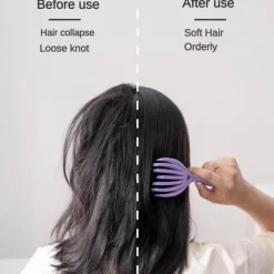 PureGlow Männerpflege|Frauenpflege-Kopfhautmassagebürste – Soft Touch Haarpflegetool