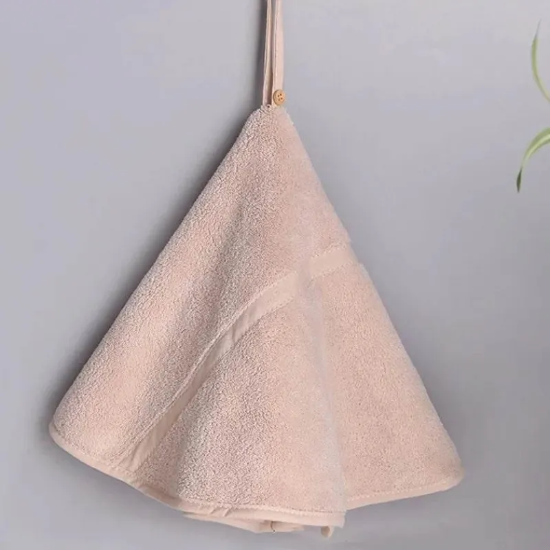 Tom Küche & Esszimmer-Korallensamt-Handtuch – rundes, weiches, super saugfähiges Badetuch