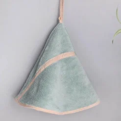 Tom Küche & Esszimmer-Korallensamt-Handtuch – rundes, weiches, super saugfähiges Badetuch