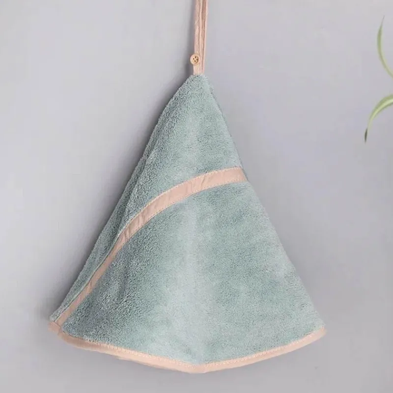 Tom Küche & Esszimmer-Korallensamt-Handtuch – rundes, weiches, super saugfähiges Badetuch