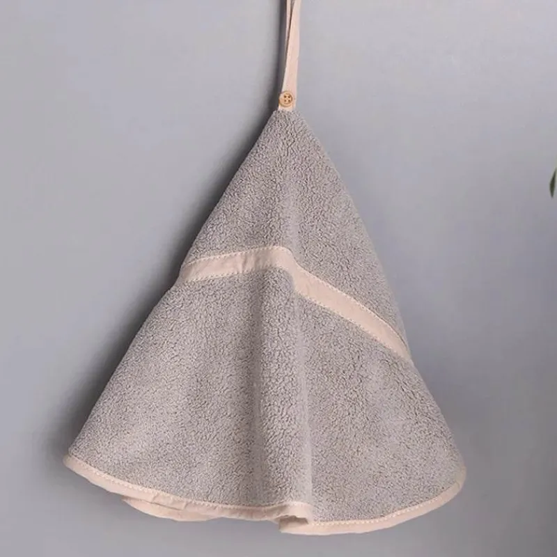 Tom Küche & Esszimmer-Korallensamt-Handtuch – rundes, weiches, super saugfähiges Badetuch