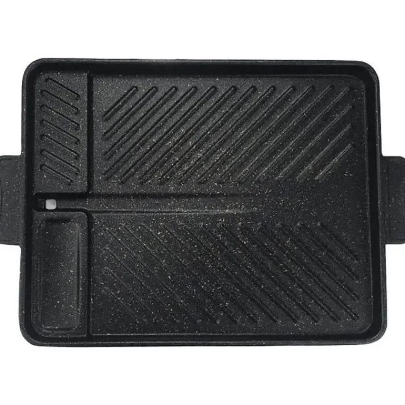 Elegance at the Table Küche & Esszimmer-Koreanische Grillpfanne – Antihaftbeschichtetes, rauchfreies Grilltablett für das Kochen im Innen- und Außenbereich