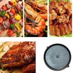 Elegance at the Table Küche & Esszimmer-Koreanische Grillpfanne – Antihaftbeschichtetes, rauchfreies Grilltablett für den Innen- und Außenbereich