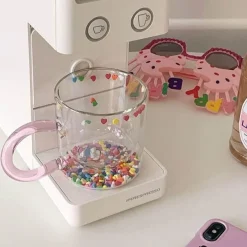 The Cozy Mug Küche & Esszimmer-Koreanischer doppelschichtiger Glasbecher – isolierter Getränkebecher