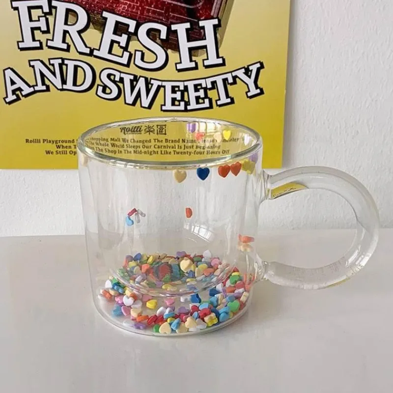 The Cozy Mug Küche & Esszimmer-Koreanischer doppelschichtiger Glasbecher – isolierter Getränkebecher