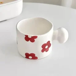 Tom Küche & Esszimmer-Koreanisches Keramik-Kaffeetassen-Set - Kreative Tee-Milch-Tassen Großhandel Geburtstagsgeschenk