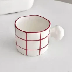 Tom Küche & Esszimmer-Koreanisches Keramik-Kaffeetassen-Set - Kreative Tee-Milch-Tassen Großhandel Geburtstagsgeschenk