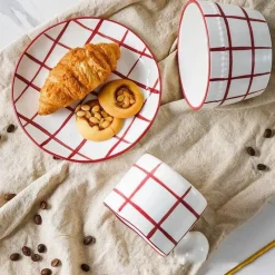 Tom Küche & Esszimmer-Koreanisches Keramik-Kaffeetassen-Set - Kreative Tee-Milch-Tassen Großhandel Geburtstagsgeschenk