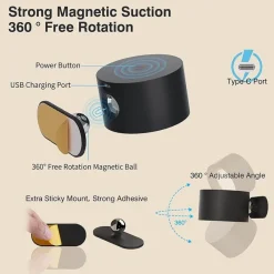 Comfort u0026 Style Beleuchtung-Öko-Wiederaufladbare Wandlampe – Nachhaltige LED-Beleuchtung