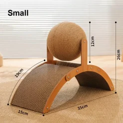 Furendo Haustierzubehör|Reinigungswerkzeuge Für Haustiere-Kratzbrett aus Holz für Katzen – lustiges Katzenspielzeug, Spielzubehör