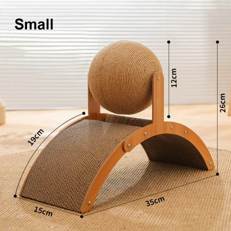 Furendo Haustierzubehör|Reinigungswerkzeuge Für Haustiere-Kratzbrett aus Holz für Katzen – lustiges Katzenspielzeug, Spielzubehör