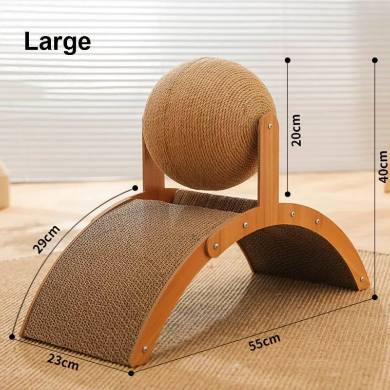 Furendo Haustierzubehör|Reinigungswerkzeuge Für Haustiere-Kratzbrett aus Holz für Katzen – lustiges Katzenspielzeug, Spielzubehör