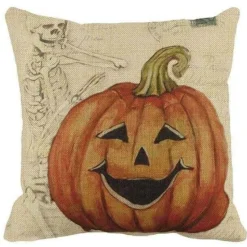 Cozy Haven Bettzeug-Kürbis Halloween Kissenbezüge - Gruselige Dekokissenbezüge