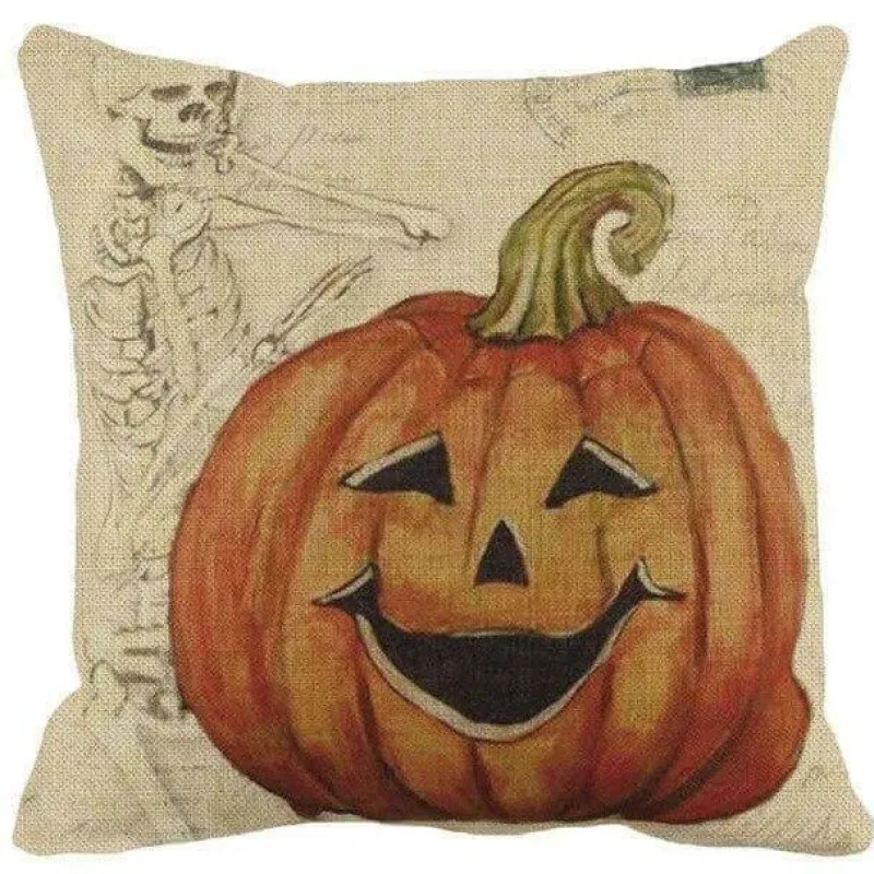 Cozy Haven Bettzeug-Kürbis Halloween Kissenbezüge - Gruselige Dekokissenbezüge