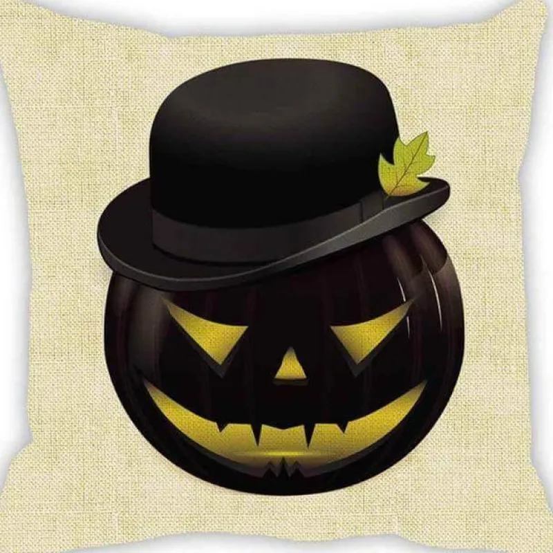 Cozy Haven Bettzeug-Kürbis Halloween Kissenbezüge - Gruselige Dekokissenbezüge