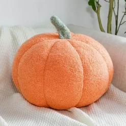 Willow u0026 Whim Bettzeug-Kürbis-Plüschkissen – Süßes Halloween-Herbstdekor