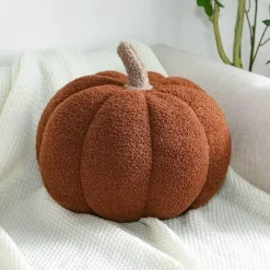 Willow u0026 Whim Bettzeug-Kürbis-Plüschkissen – Süßes Halloween-Herbstdekor