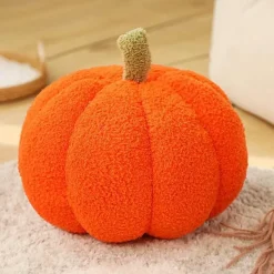 Willow u0026 Whim Bettzeug-Kürbis-Plüschkissen – Süßes Halloween-Herbstdekor