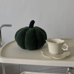 Willow u0026 Whim Bettzeug-Kürbis-Plüschkissen – Süßes Halloween-Herbstdekor