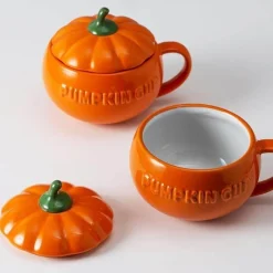 The Cozy Mug Küche & Esszimmer-Kürbistasse aus Keramik – Kreative Herbst-Kaffeetasse