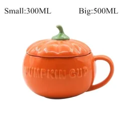 The Cozy Mug Küche & Esszimmer-Kürbistasse aus Keramik – Kreative Herbst-Kaffeetasse