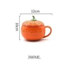 The Cozy Mug Küche & Esszimmer-Kürbistasse aus Keramik – Kreative Herbst-Kaffeetasse