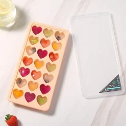 The Cozy Mug Küche & Esszimmer-Kreative Herz-Eiswürfelform aus Silikon – lustiger Eisbereiter