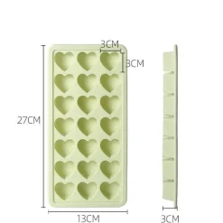 The Cozy Mug Küche & Esszimmer-Kreative Herz-Eiswürfelform aus Silikon – lustiger Eisbereiter