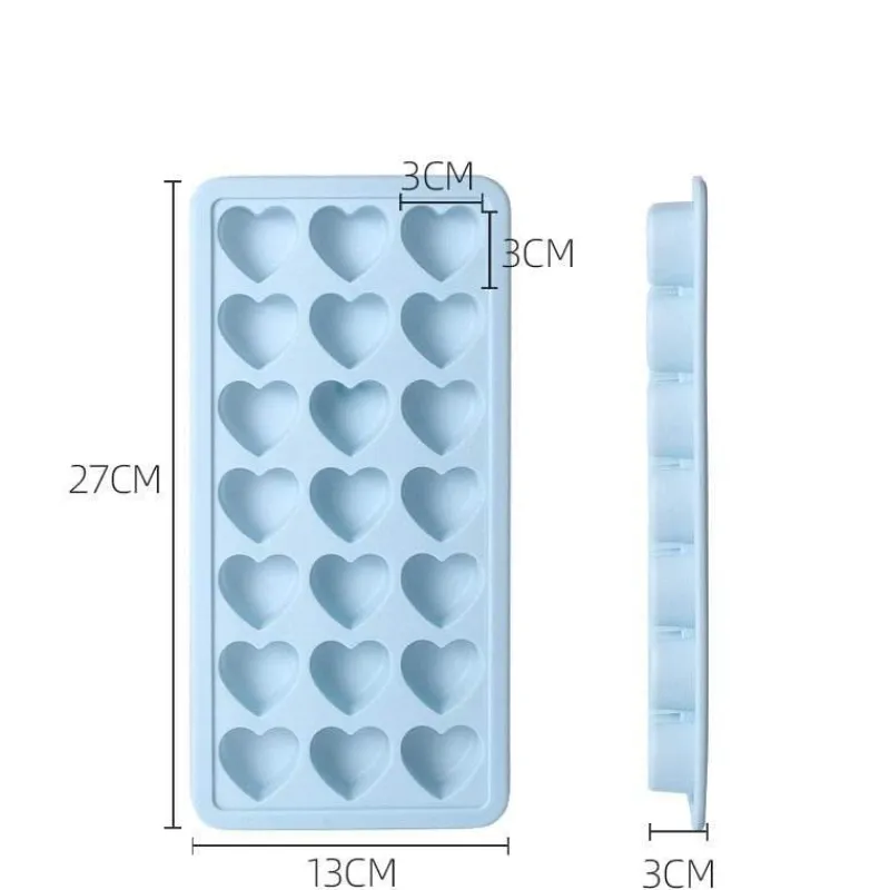 The Cozy Mug Küche & Esszimmer-Kreative Herz-Eiswürfelform aus Silikon – lustiger Eisbereiter