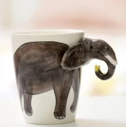 Brew Bliss Küche & Esszimmer-Kreative Keramikbecher im Dschungel-Design – einzigartiges, künstlerisches Trinkgeschirr