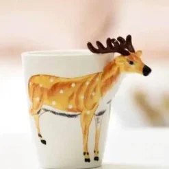 Brew Bliss Küche & Esszimmer-Kreative Keramikbecher im Dschungel-Design – einzigartiges, künstlerisches Trinkgeschirr