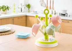 Brew Bliss Küche & Esszimmer-Kreativer Getränkehalter-Abtropfständer in Baumform – Stilvoller Küchen-Organizer